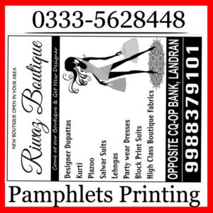 Pamphlets Printing Islamabad